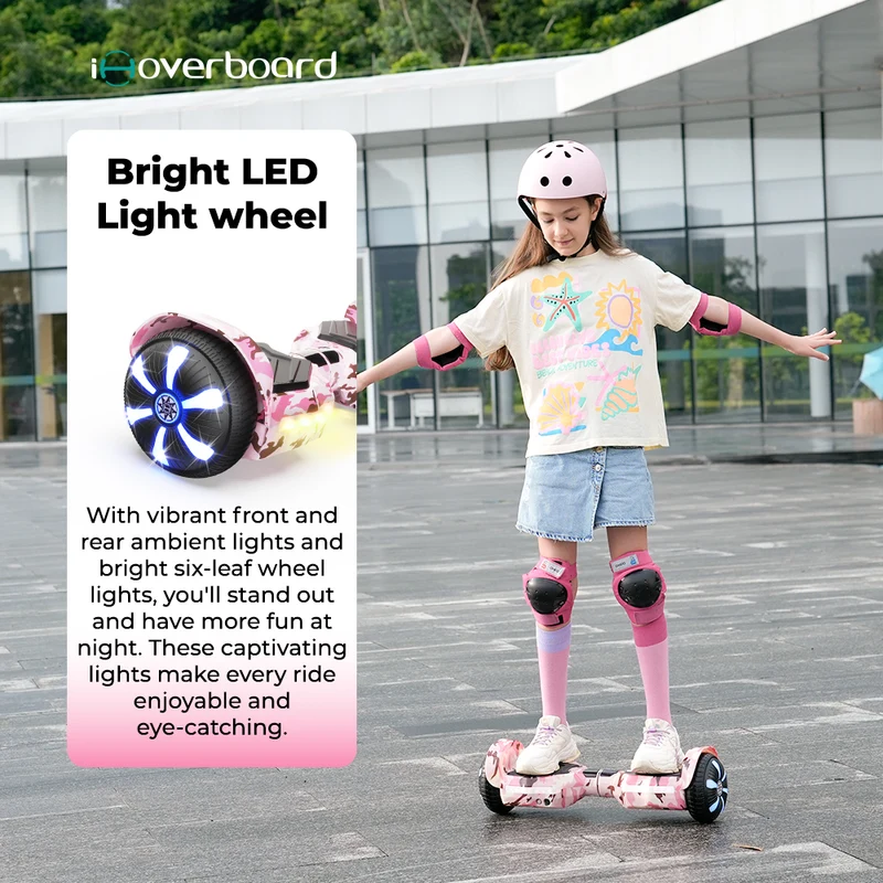 iHoverboard H2 Pink Bluetooth Hoverboard 6.5"