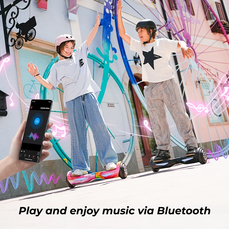 H1 Self Balancing Hoverboard with Bluetooth Music and LED Lights