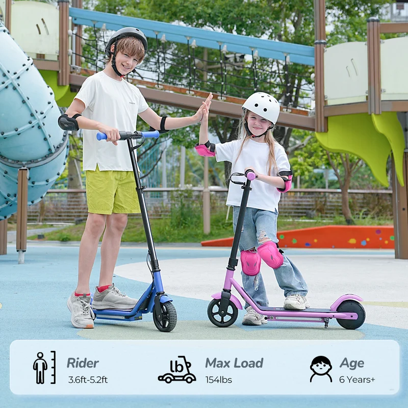 iScooter iK3Pro Electric Scooter for Kids with Colorful Lights & Height Adjustable