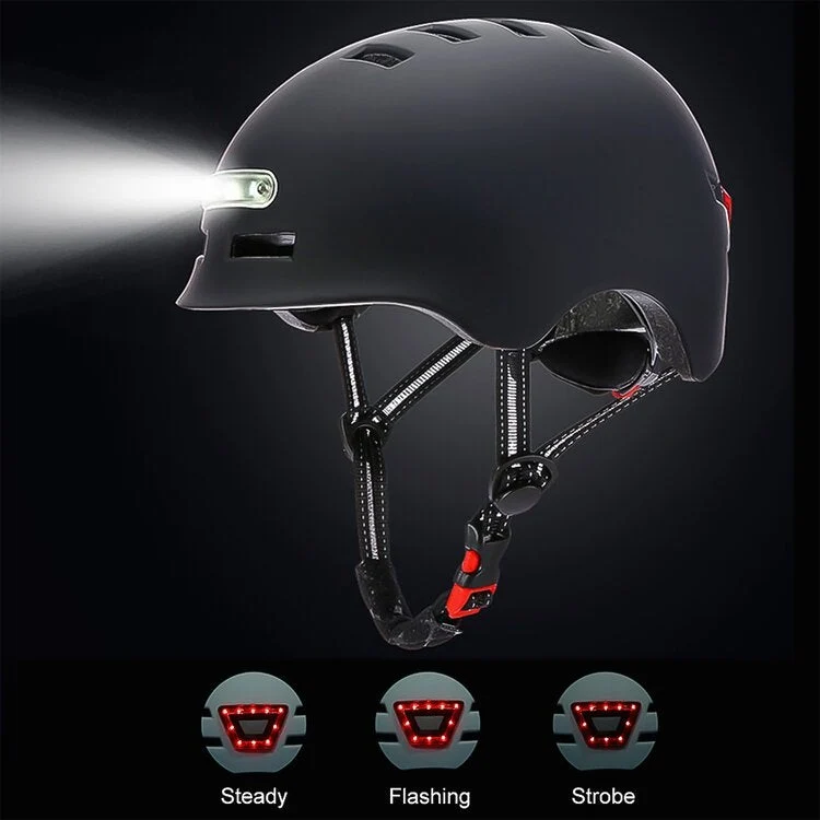 Electric Scooter Helmet with LED Light