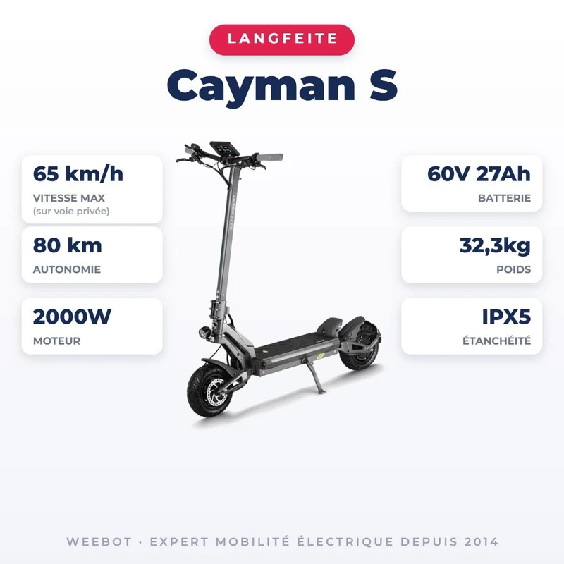 Trottinette Électrique Langfeite Cayman S