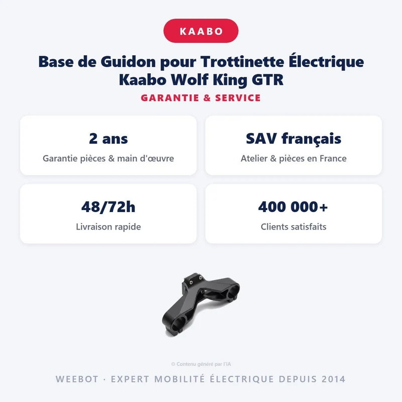 Base de Guidon pour Trottinette Électrique Kaabo Wolf King GTR