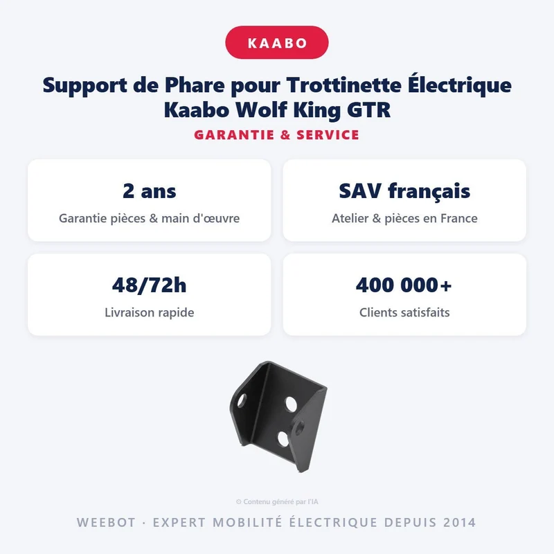 Support de Phare pour Trottinette Électrique Kaabo Wolf King GTR