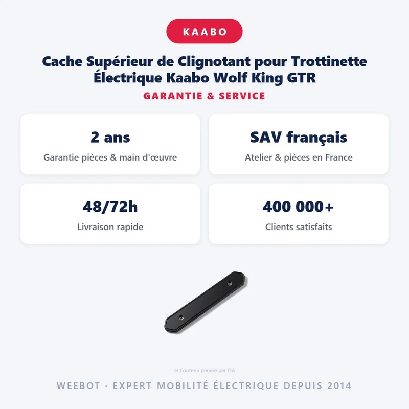 Cache Supérieur de Clignotant pour Trottinette Électrique Kaabo Wolf King GTR