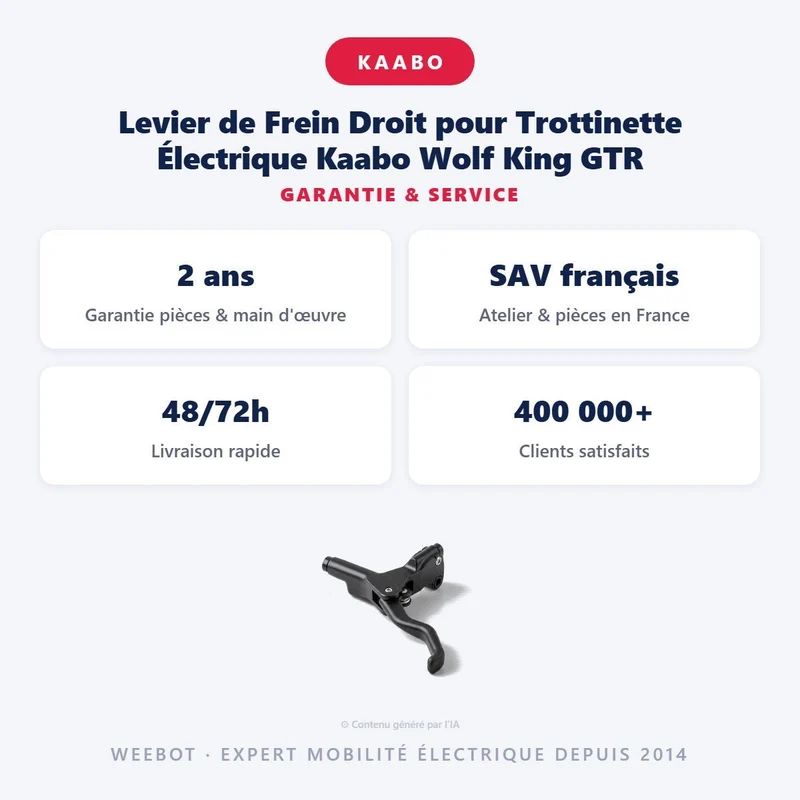 Levier de Frein Droit pour Trottinette Électrique Kaabo Wolf King GTR