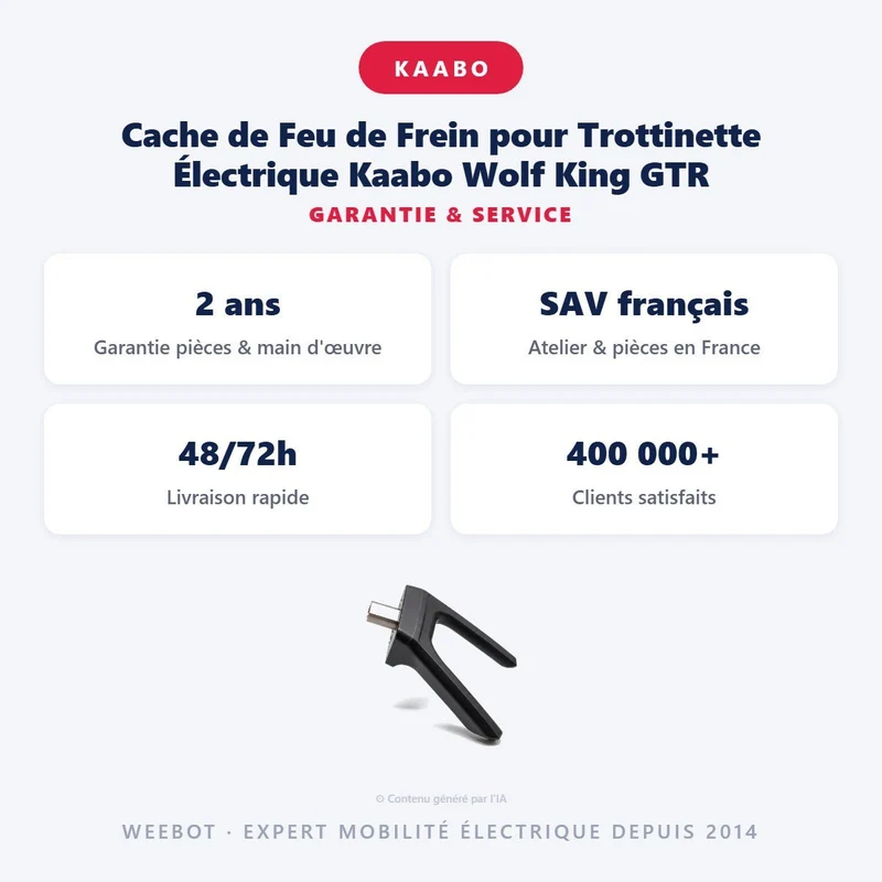 Cache de Feu de Frein pour Trottinette Électrique Kaabo Wolf King GTR