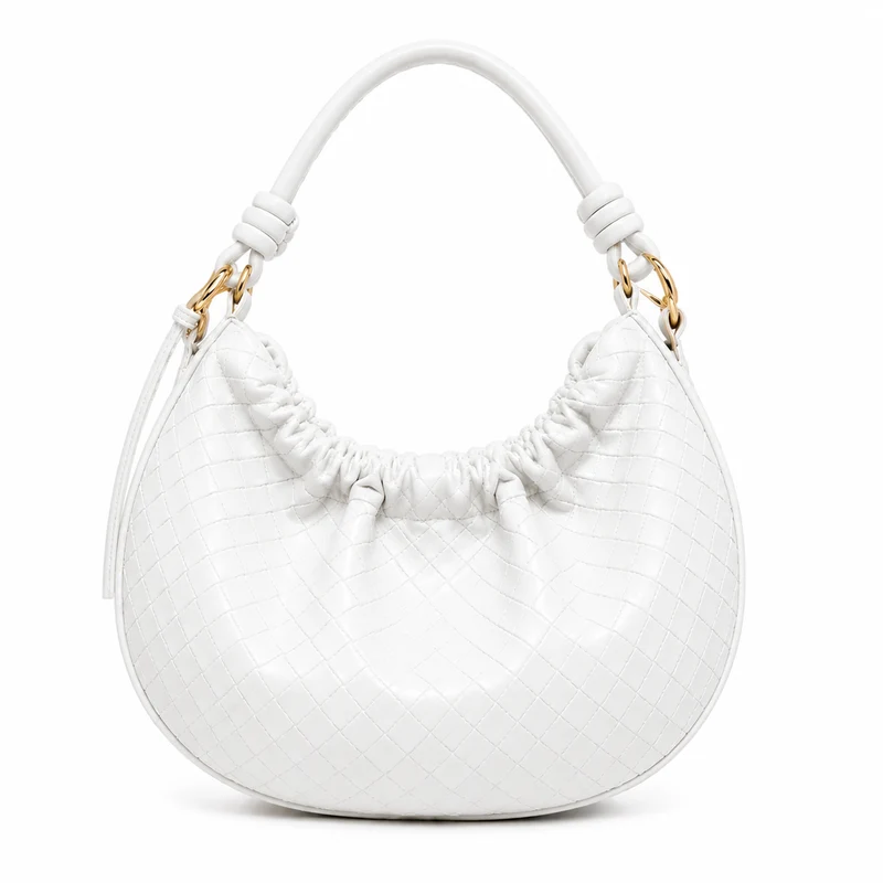 Sac Épaule Femme Tressé Chic – Format Demi-Lune Tendance