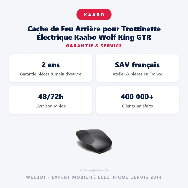 Cache de Feu Arrière pour Trottinette Électrique Kaabo Wolf King GTR