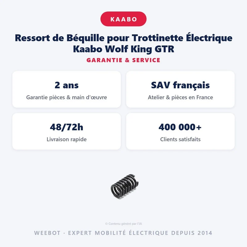 Ressort de Béquille pour Trottinette Électrique Kaabo Wolf King GTR