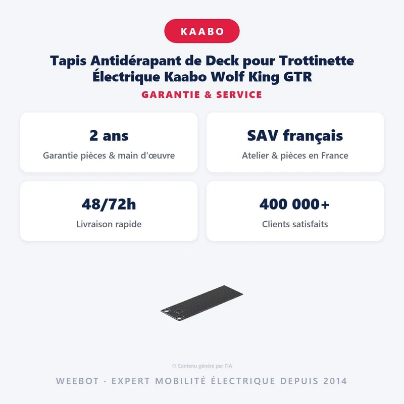 Tapis Antidérapant de Deck pour Trottinette Électrique Kaabo Wolf King GTR