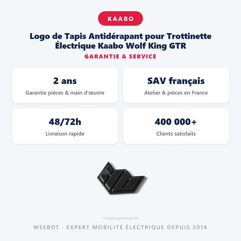 Logo de Tapis Antidérapant pour Trottinette Électrique Kaabo Wolf King GTR
