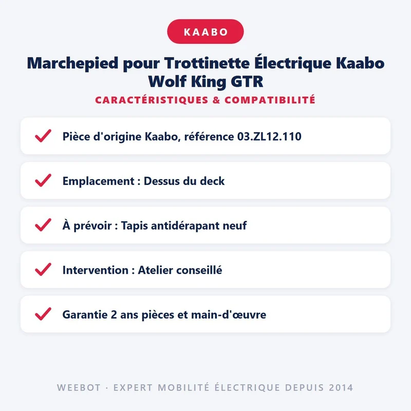 Marchepied pour Trottinette Électrique Kaabo Wolf King GTR