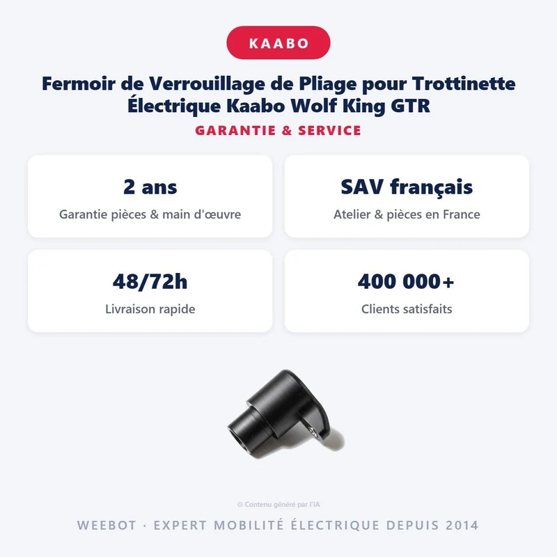 Fermoir de Verrouillage de Pliage pour Trottinette Électrique Kaabo Wolf King GTR