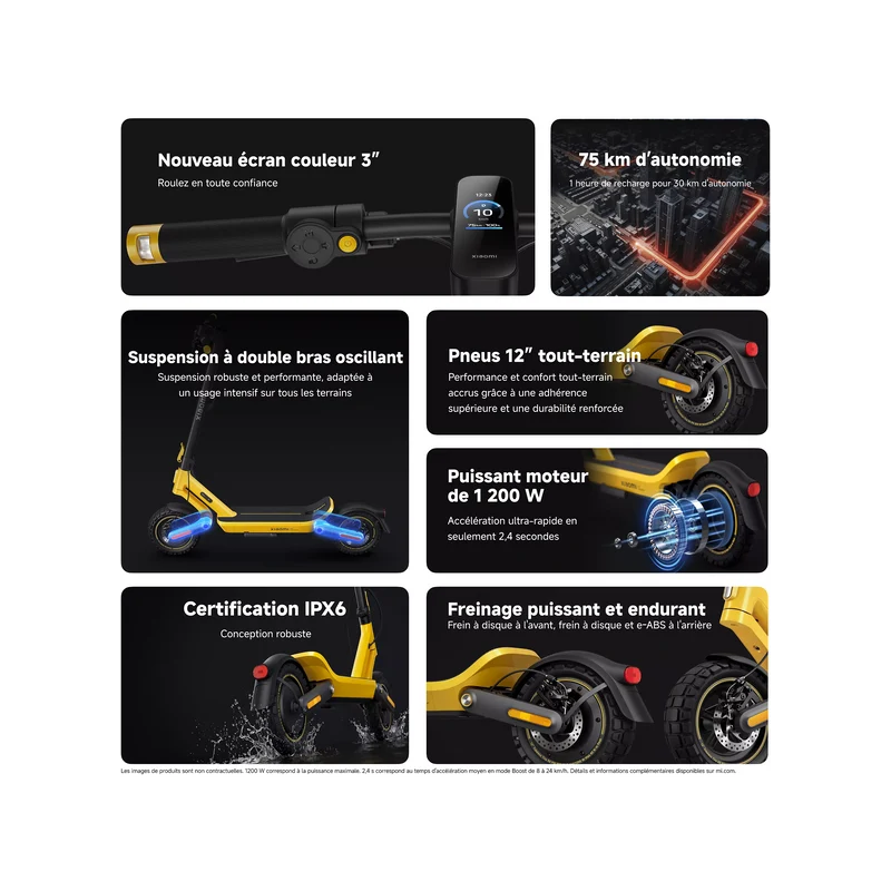 Xiaomi Scooter 6 Ultra Jaune