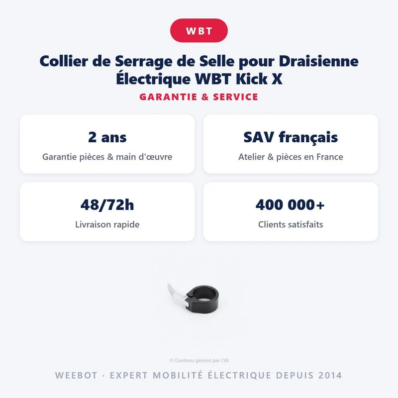 Collier de Serrage de Selle pour Draisienne Électrique WBT Kick X