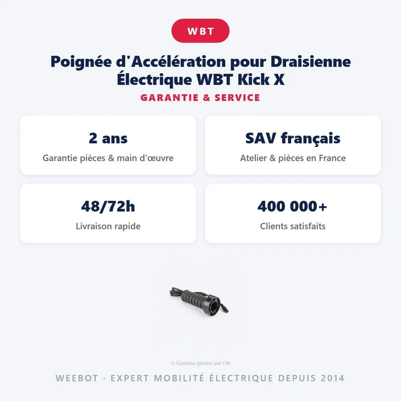 Poignée d'Accélération pour Draisienne Électrique WBT Kick X