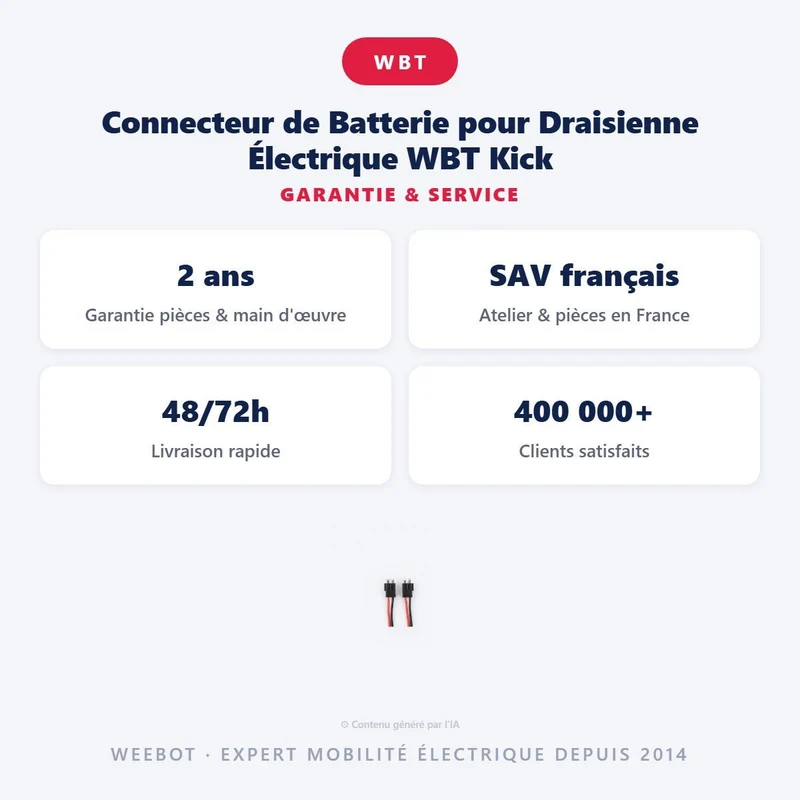 Connecteur de Batterie pour Draisienne Électrique WBT Kick