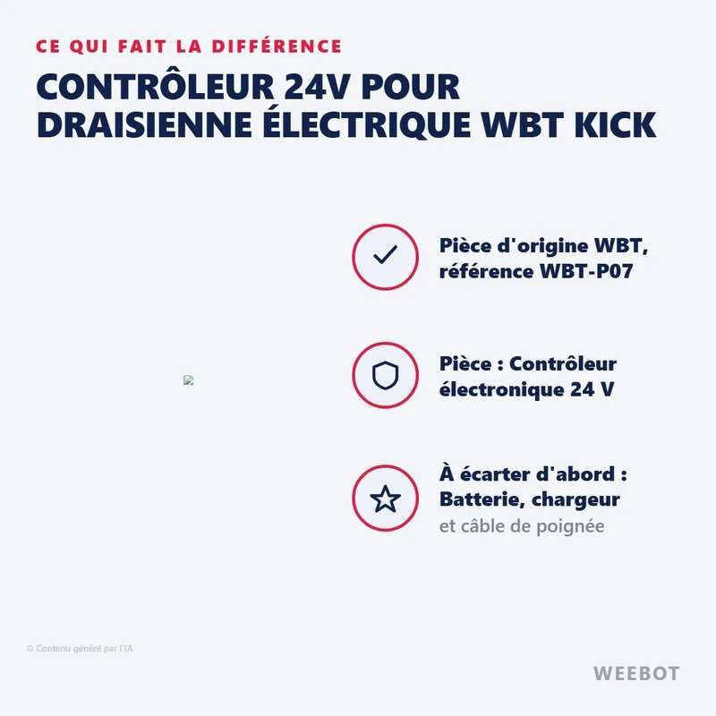 Contrôleur 24V pour Draisienne Électrique WBT Kick