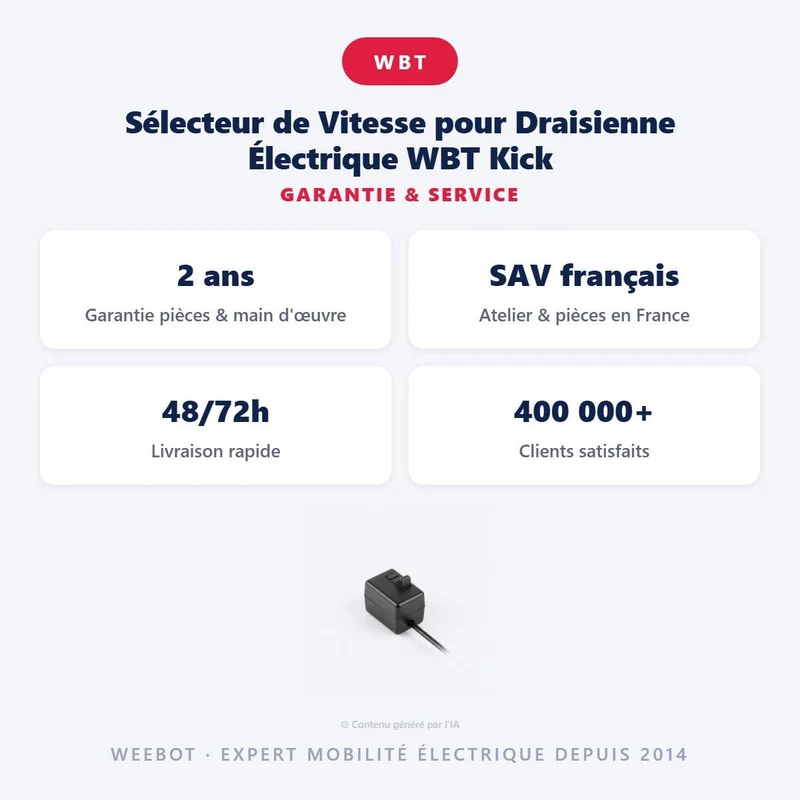 Sélecteur de Vitesse pour Draisienne Électrique WBT Kick