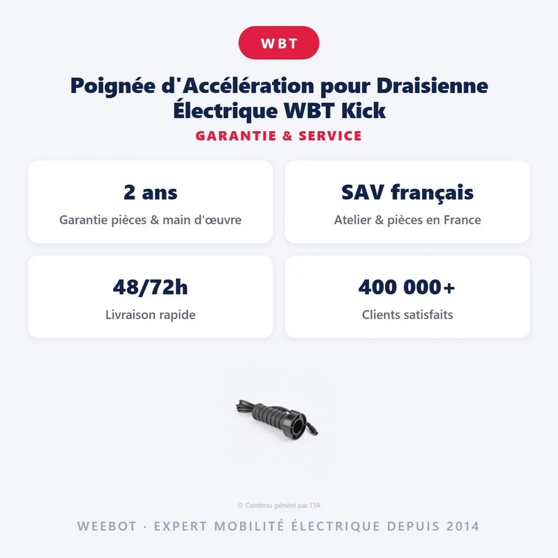 Poignée d'Accélération pour Draisienne Électrique WBT Kick