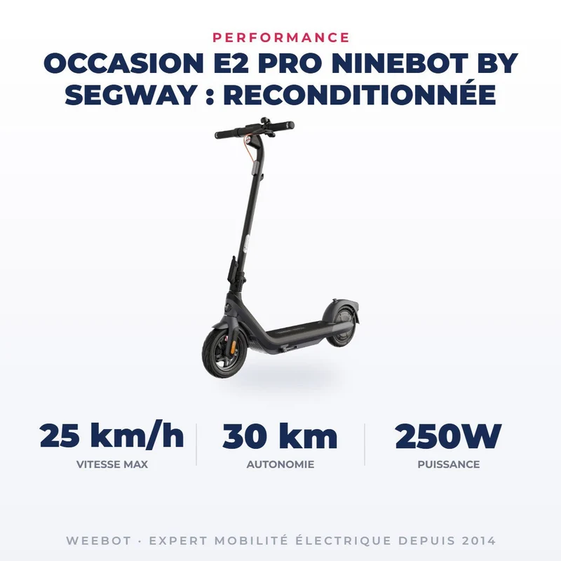 Trottinette Électrique Occasion F25E Ninebot by Segway : Reconditionnée