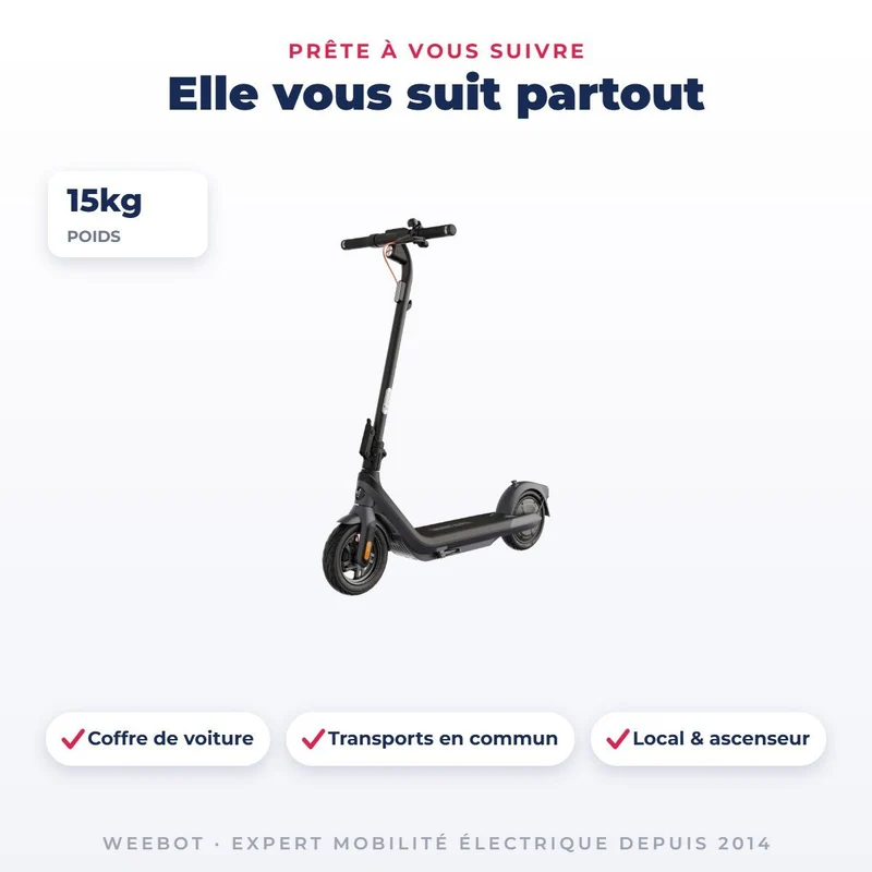 Trottinette Électrique Occasion F25E Ninebot by Segway : Reconditionnée