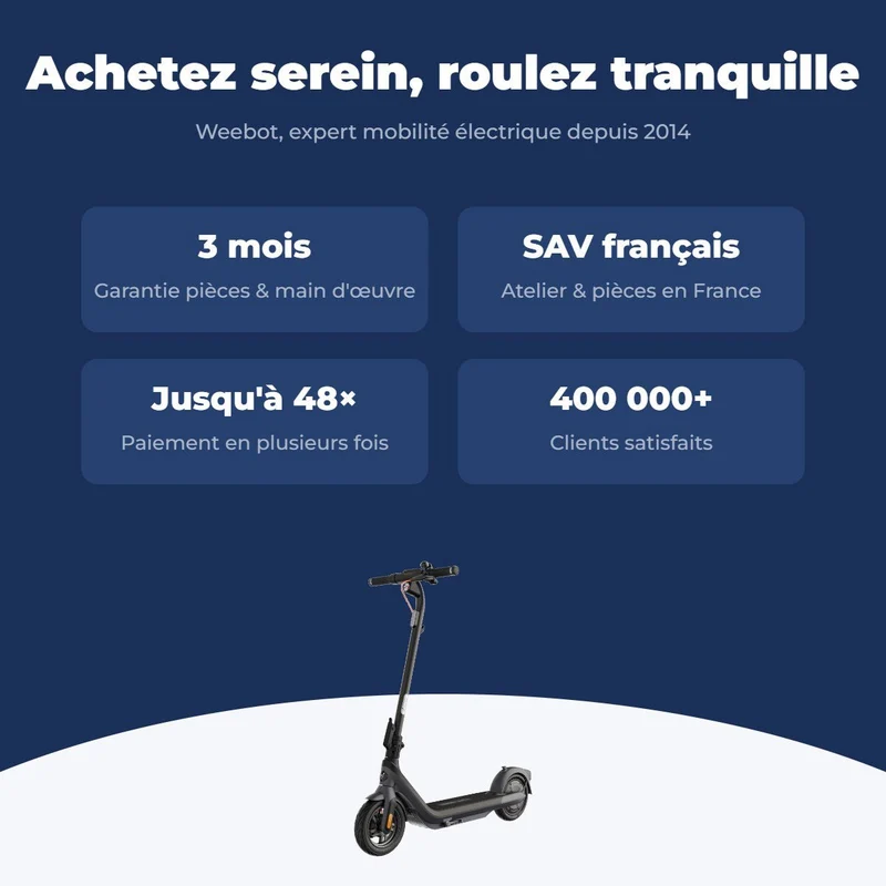 Trottinette Électrique Occasion F25E Ninebot by Segway : Reconditionnée
