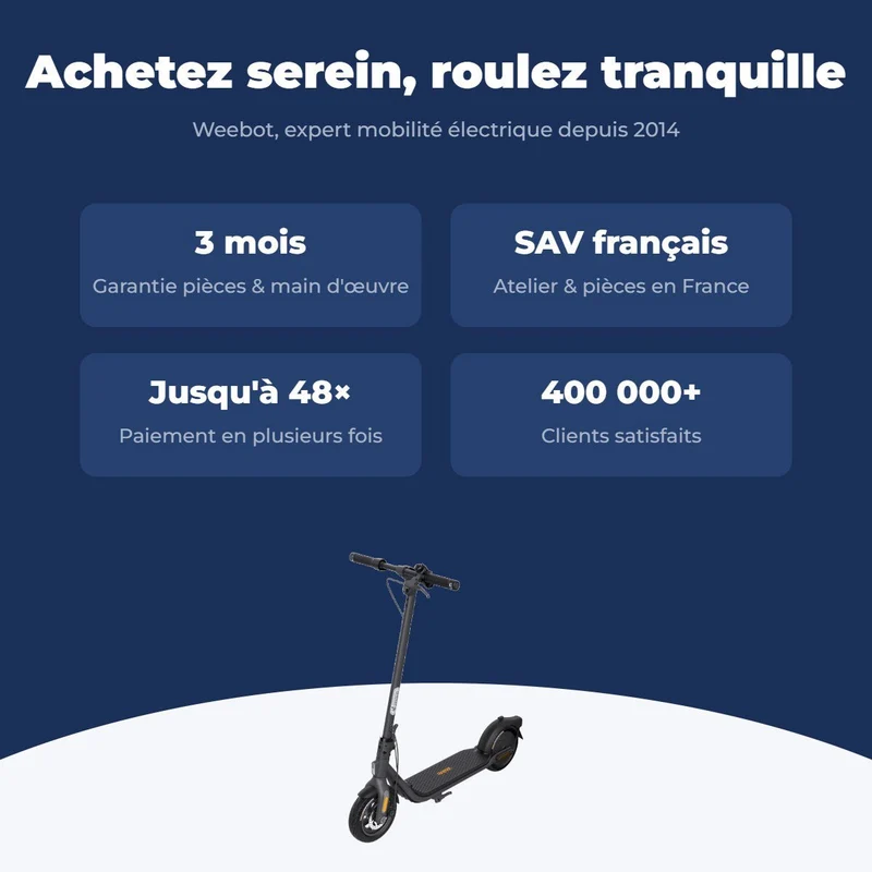 Trottinette Électrique Occasion F2 Plus Ninebot by Segway : Reconditionnée