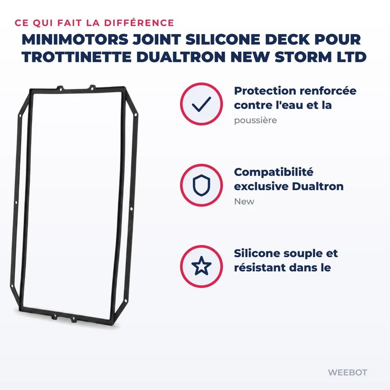 Joint Silicone Deck pour Trottinette Dualtron New Storm LTD