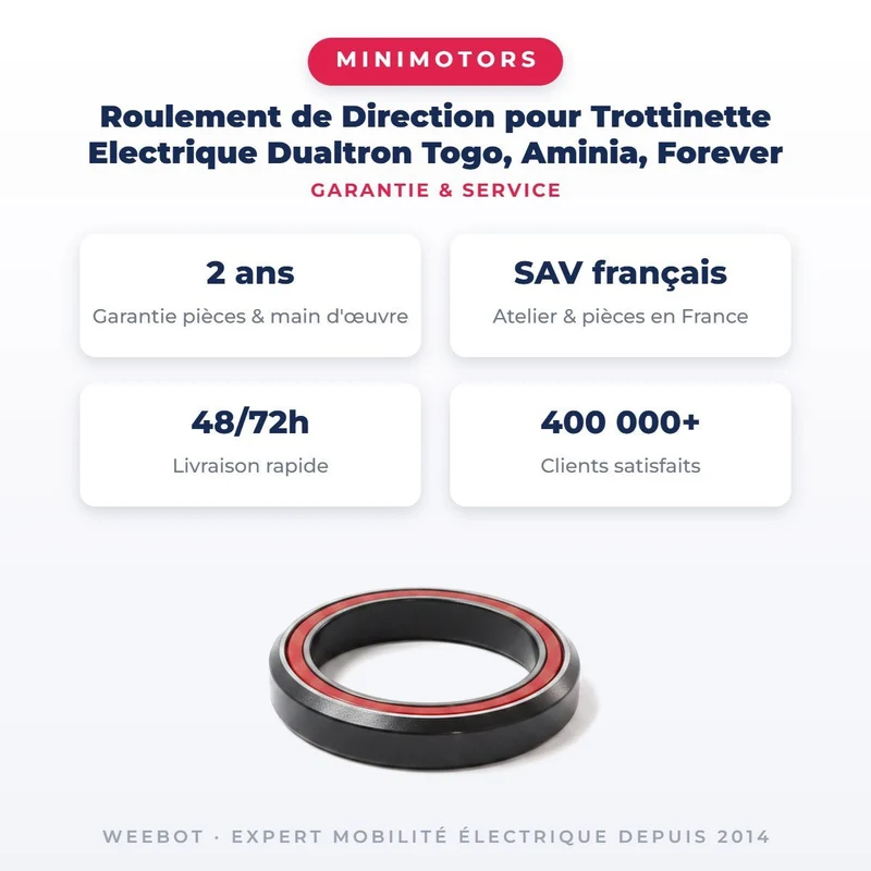 Roulement de Direction pour Trottinette Electrique Dualtron Togo, Aminia, Forever