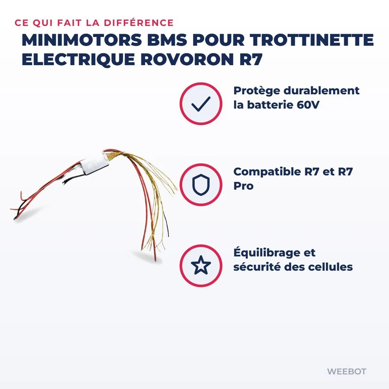 BMS pour Trottinette Electrique Rovoron R7
