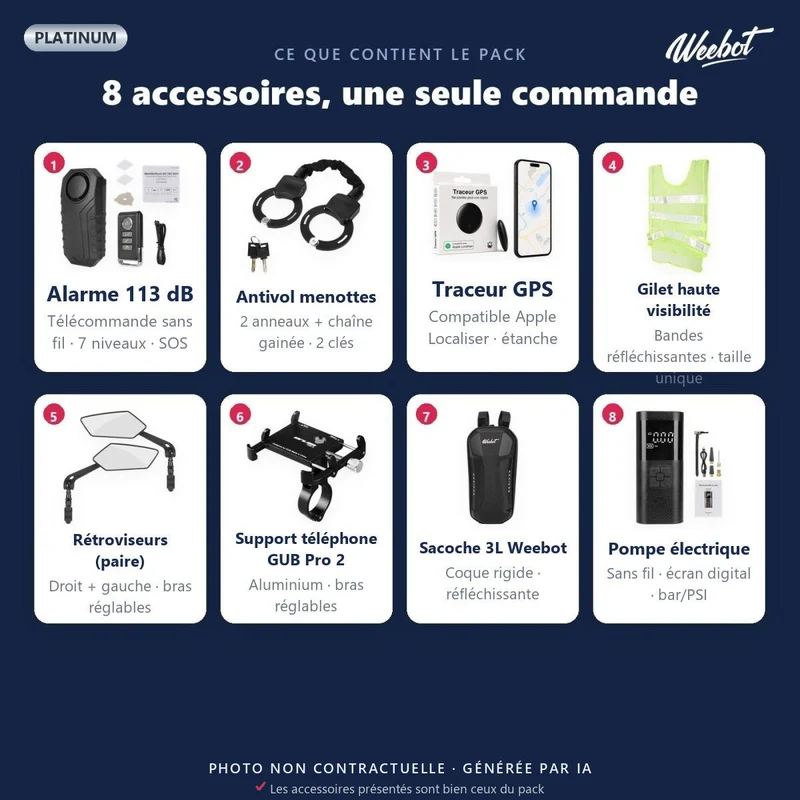 Pack Platinum - Accessoires