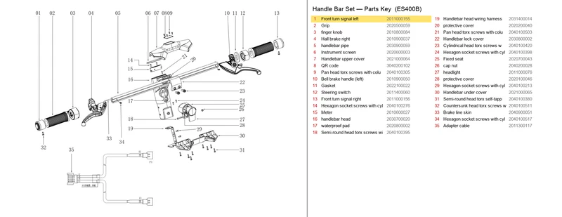 OKAI ES400 Front Turn Signal Left