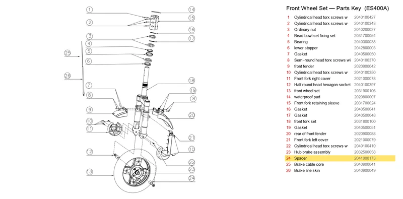 OKAI ES400 Spacer