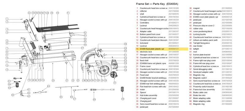 OKAI ES400 Fixed Plate (Plastic Spray)