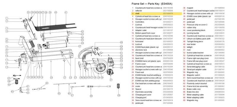 OKAI ES400 Shell
