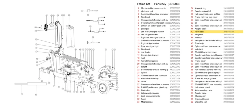 OKAI ES400 Fixed Seat