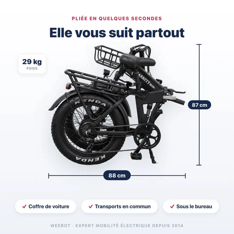 Vélo Électrique Pliant Cargo Garrett Miller Horizon
