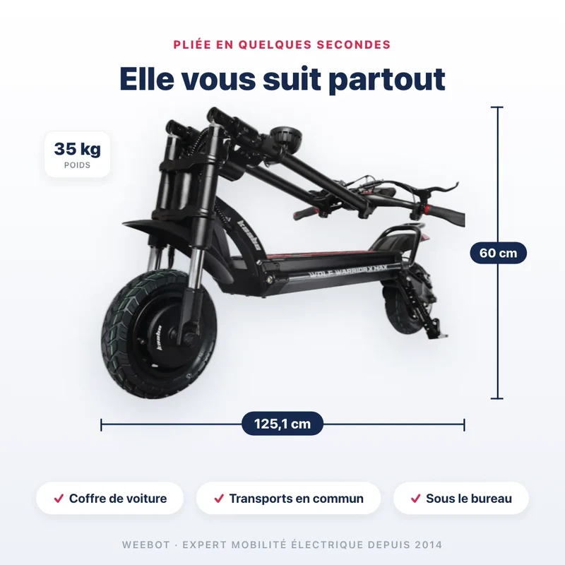 Trottinette Électrique Kaabo Wolf Warrior X Max