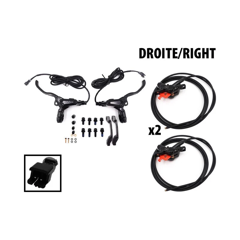 Kit Freins Hydrauliques 4 Pistons FRV avec Connecteur SM (Arrière Droite + Avant Gauche)