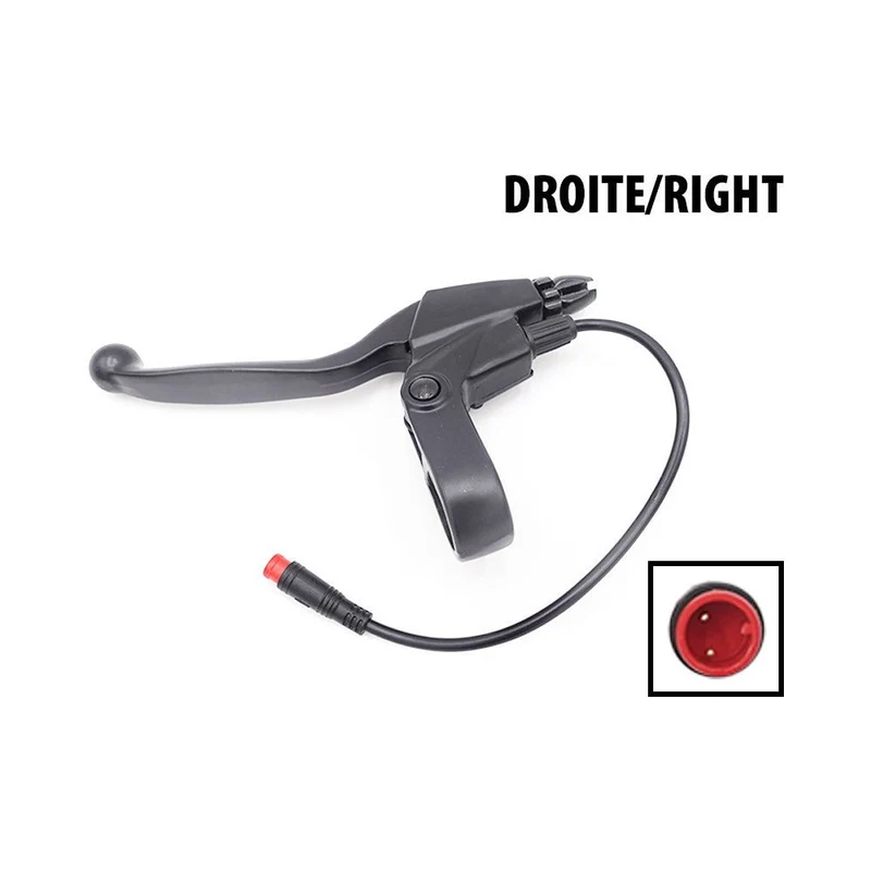 Poignée de Frein Gauche avec Connecteur Étanche pour Trottinette Électrique Kugoo M4 Pro / Smartgyro