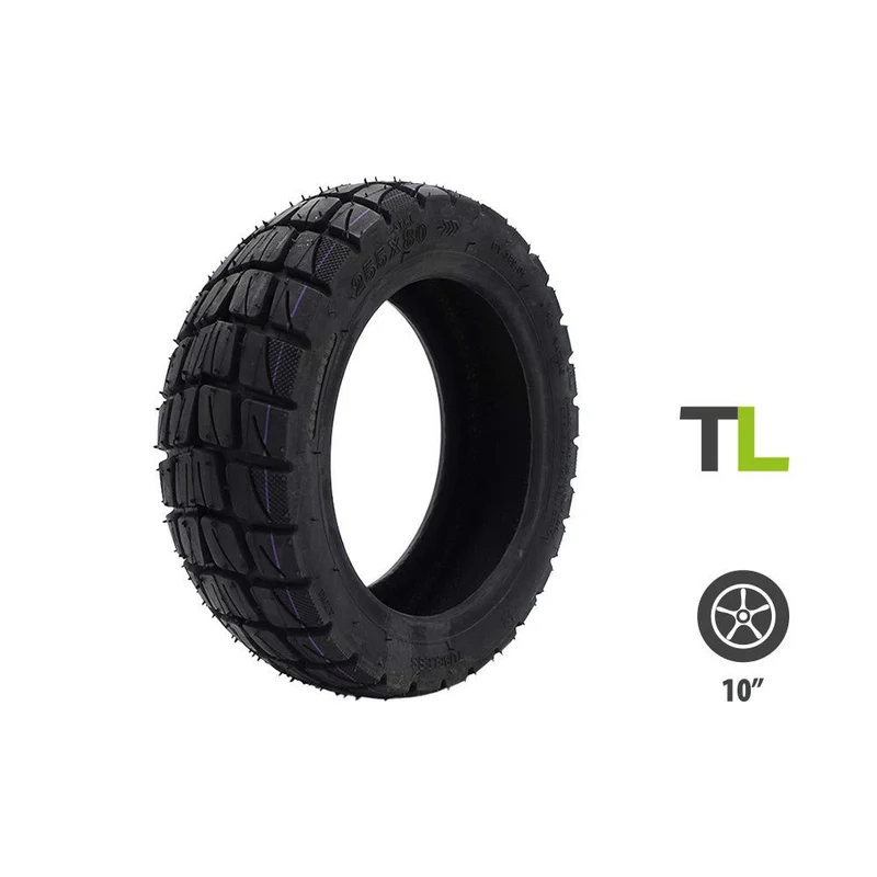 Pneu Offroad Renforcé Tubeless 80/65-6 (255x80) pour Trottinette Électrique