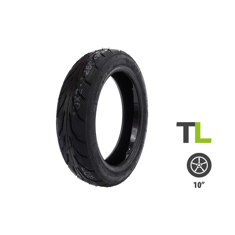 Pneu 10x2.125-6.5 Tubeless avec Gel Anticrevaison pour Trottinette Électrique Ninebot F Xiaomi Mi4