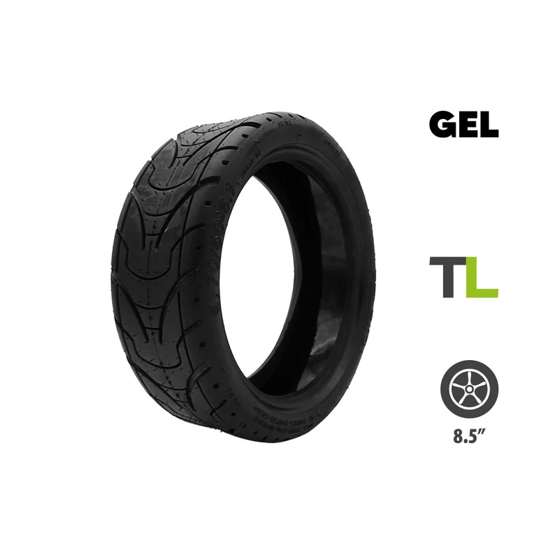 Pneu Tubeless 70/50-6.1 Avec Gel Anti Crevaison (8.5x3) pour Trottinette Électrique Minimotors Dualtron Aminia