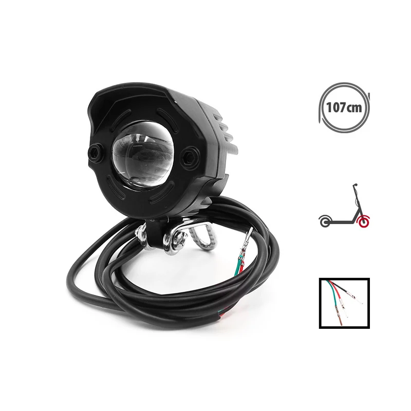 Phare LED Avant Klaxon pour Trottinette Électrique Dualtron Forever