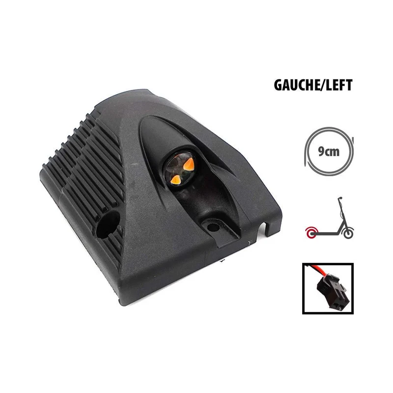 Cache Plastique et LED Deck Arrière Gauche pour Trottinette Électrique Kukirin G2 Master