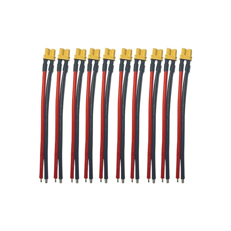 Pack Câble Connecteur XT30 avec Câbles X10 Mâles + X10 Femelles pour Trottinette Électrique