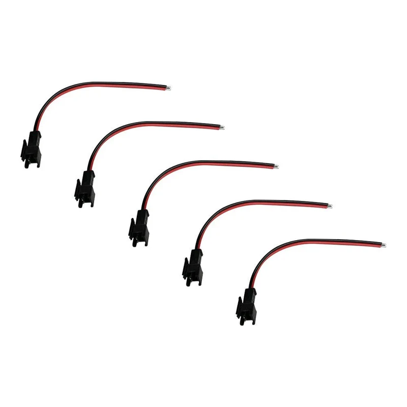 Câble Connecteur Prise JST 2 Pins Mâle x5 pcs pour Trottinette Électrique