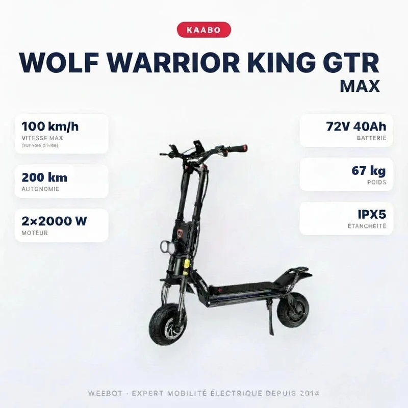 Trottinette Électrique Wolf Warrior King GTR MAX Kaabo