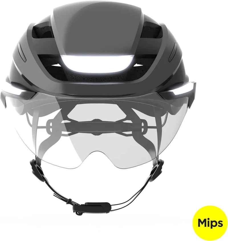 Casque clignotant Lumineux Lumos Ultra E-Bike MIPS M-L Noir (54-61cm) Avec Visière pour Trottinette Électrique